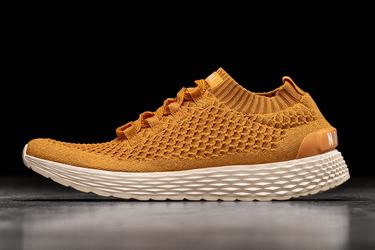 Nobull Knit Runner Men's Running Shoes Gold | Australia (RI5139)